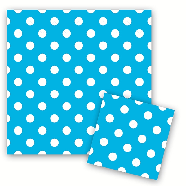 Салфетки "Горошек" Голубой