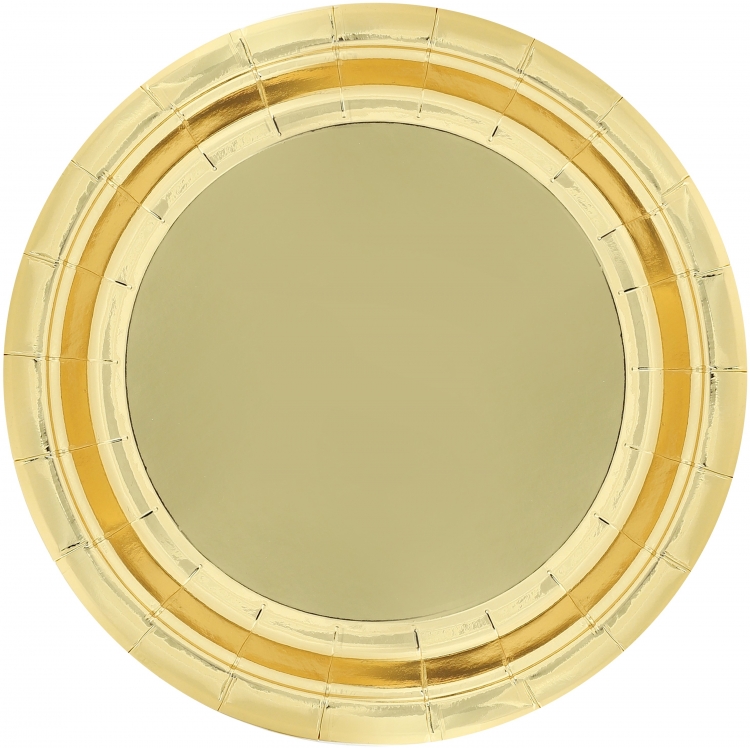 Тарелки Золото, Металлик