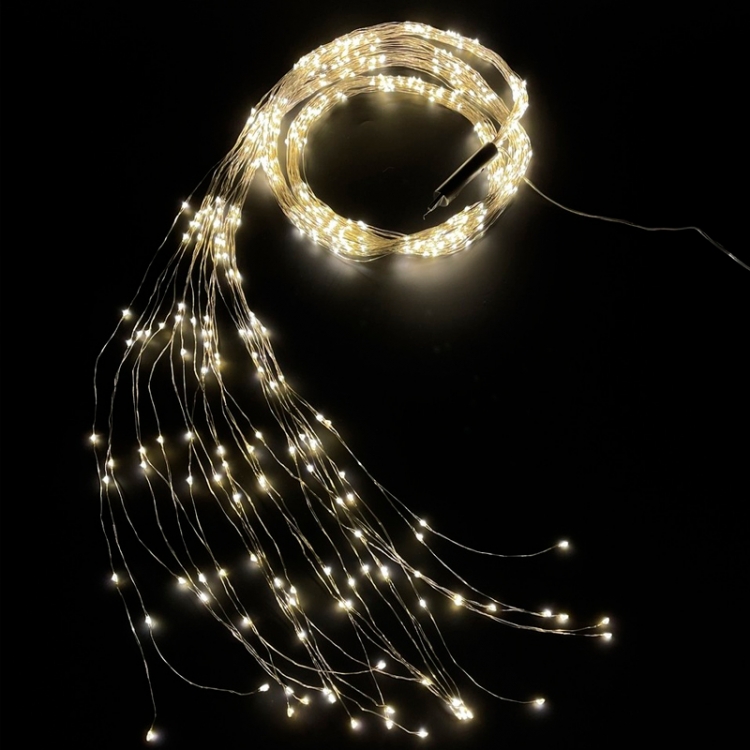 Светодиодная гирлянда "Хвост" / 200 теплых белых светодиодов