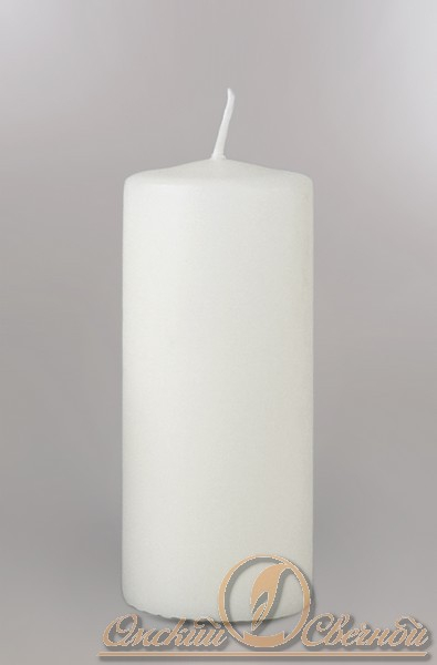Свеча пенёк "Белая"