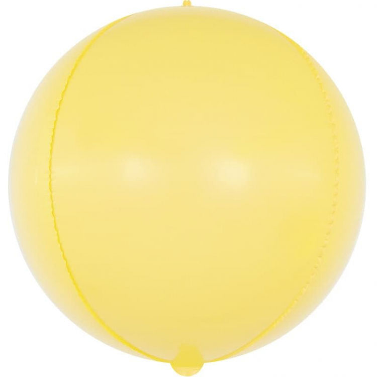 Шар Сфера 3D, Макарунс, Желтый (в упаковке)
